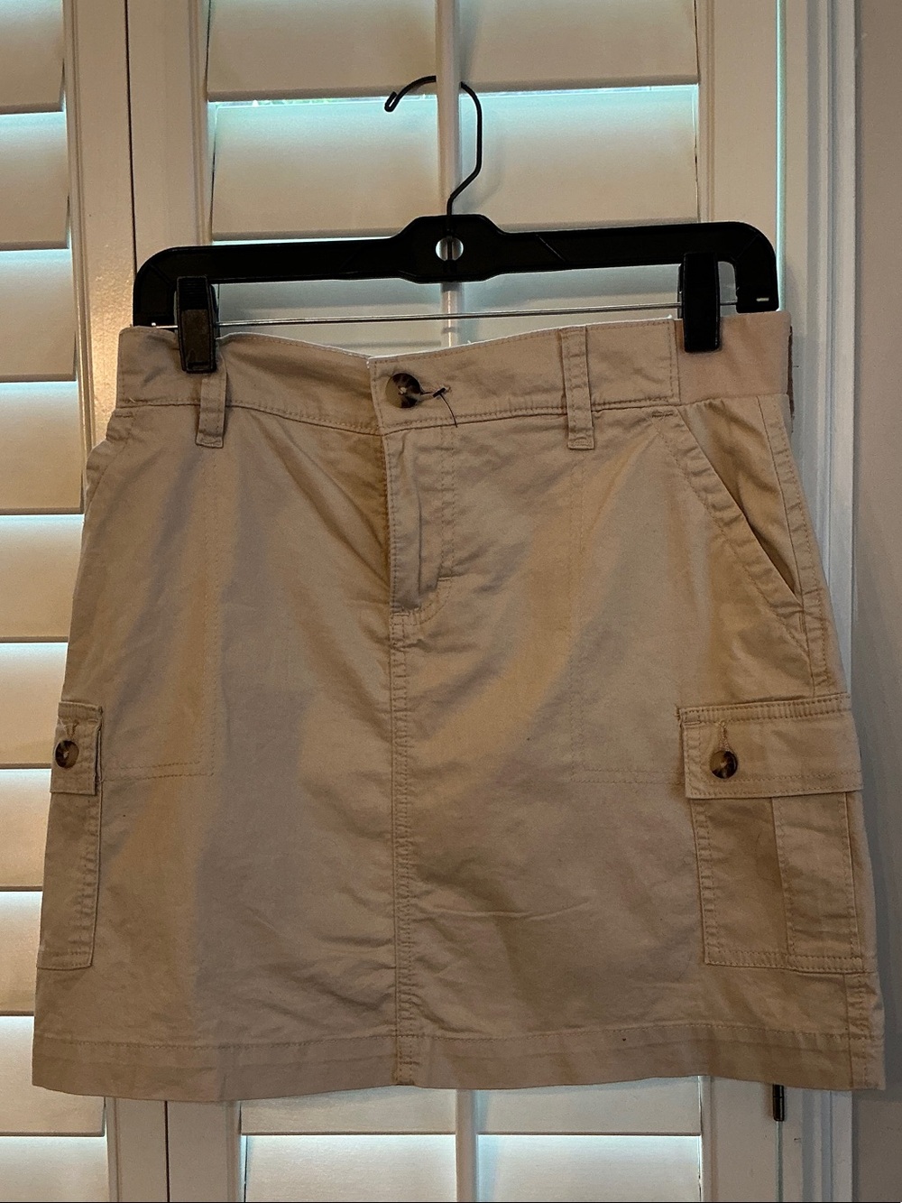 Lee Women's Khaki Mini Cargo Skirt